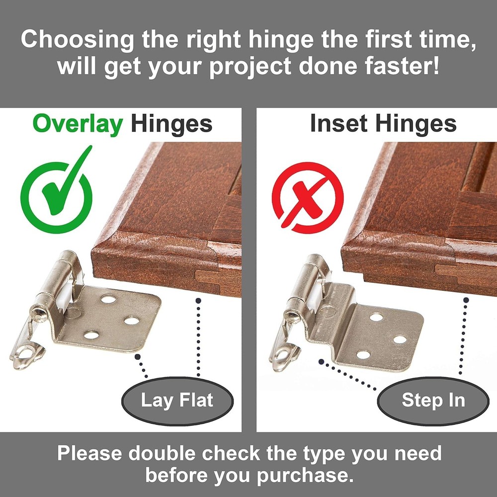 Upgrade Kitchen Cabinets with 10 Pack Brushed Nickel Self-Closing Hinges