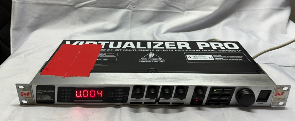 Behringer Virtualizer Pro DSP2024P 24 Bit Digital Multi Effect 24 - USED/WORKS