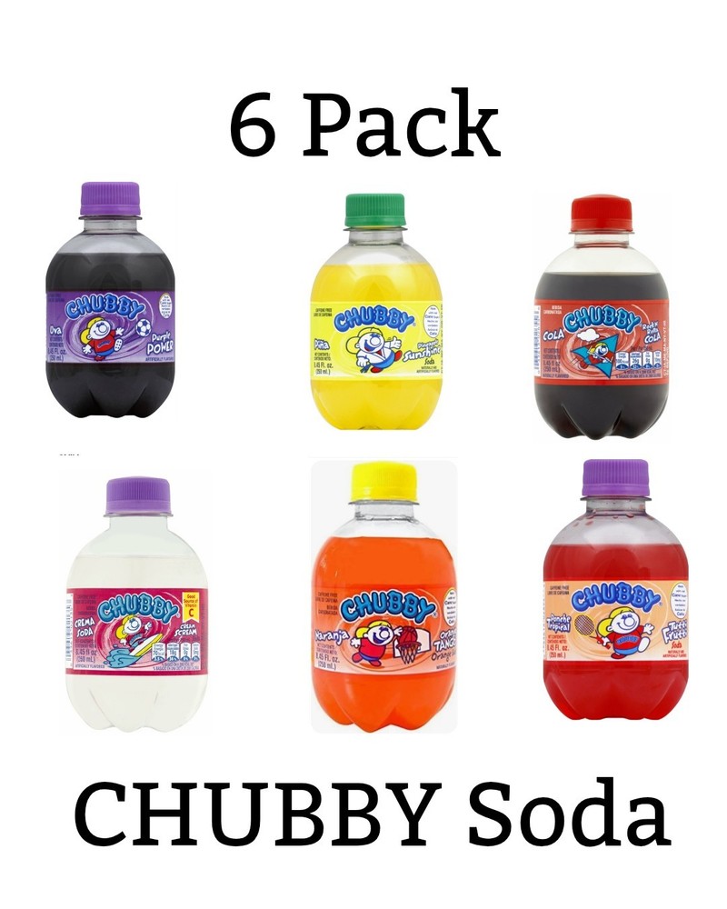 Chubby Soda 6 Different Flavors
