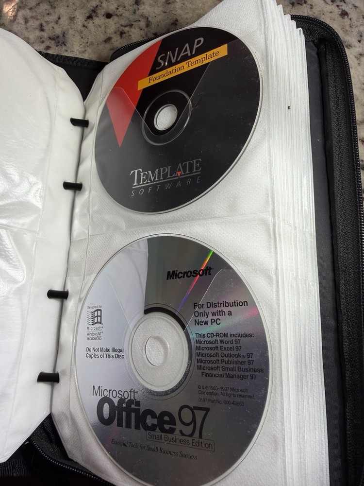 Vintage Microsoft Developer CD Lot Visual Basic C++ Oracle NT SQL 90s