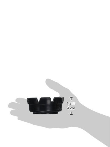 Winco MAS-4K Round Black Melamine Ash Tray Office Patio Restaurant Bar *3 PACK