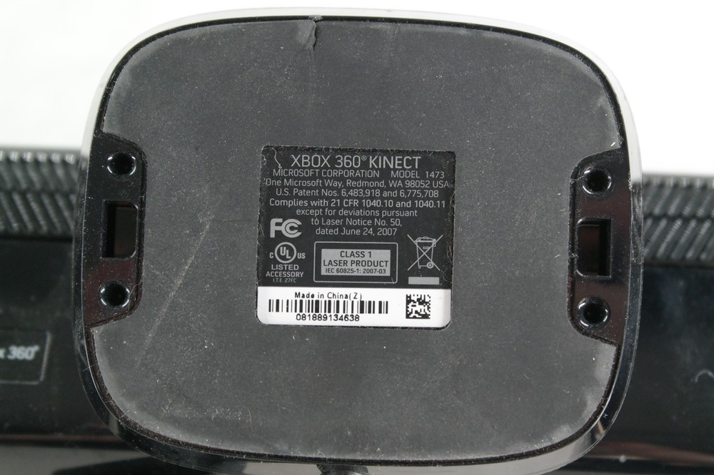 Microsoft Xbox 360 Kinect Motion Sensor Camera Black Model 1473 x7