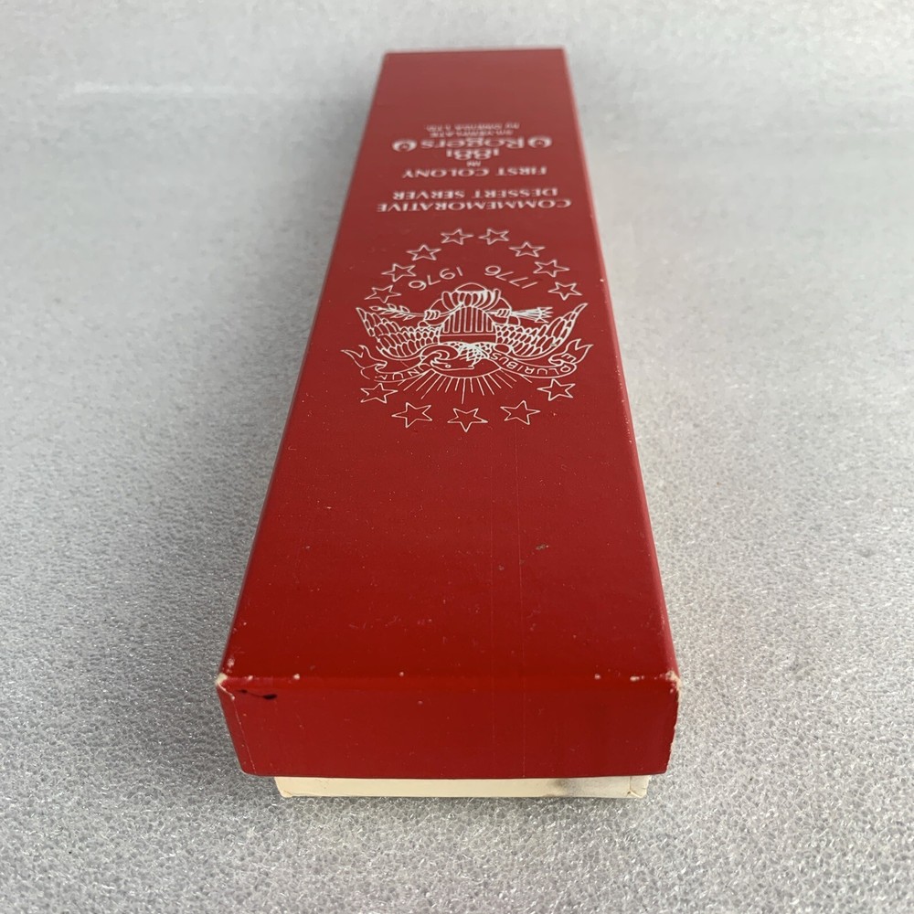 NEW Oneida Silverplate Dessert Cake Server 1976 Rogers Commemorative Eagle Z1