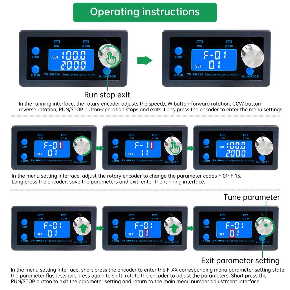 Stepper Motor Driver Controller ,Forward/Reverse Pulse Speed Angle Control Mo...