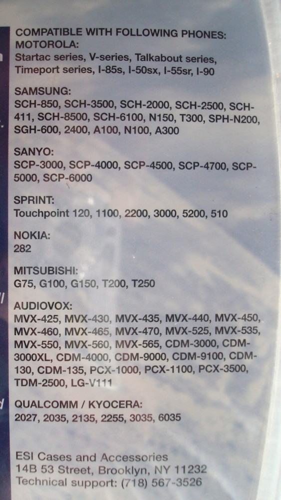 Wireless Gear Portable Handsfree Kit Model PR971, Universal 2.5mm Jack