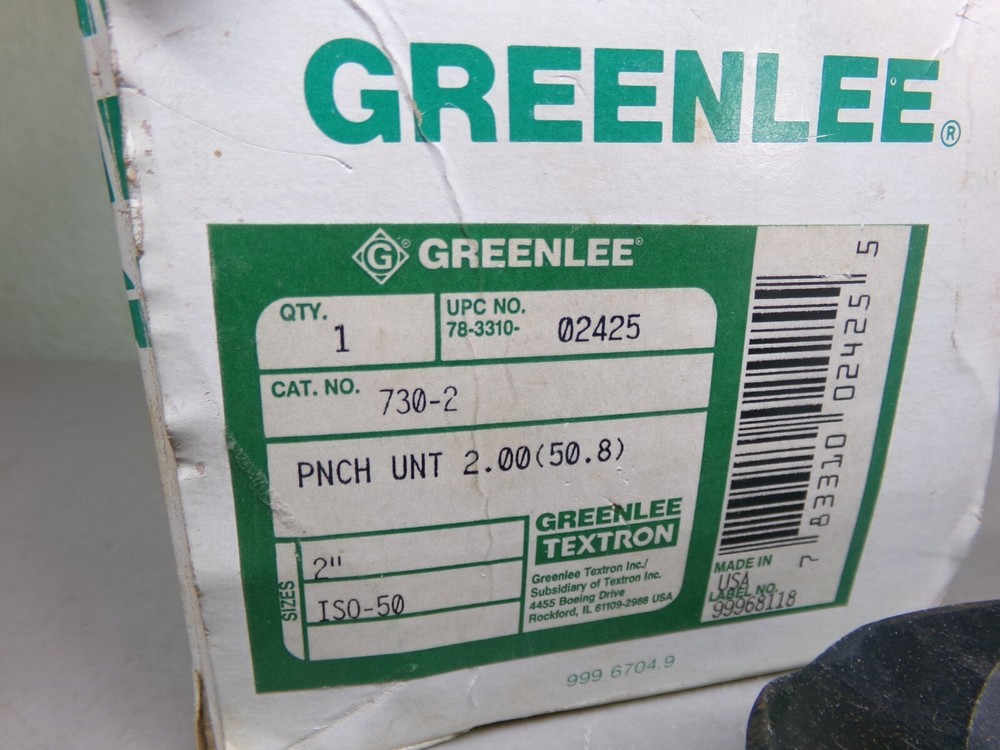 GREENLEE 730-2 PUNCH UNIT 2" #02425