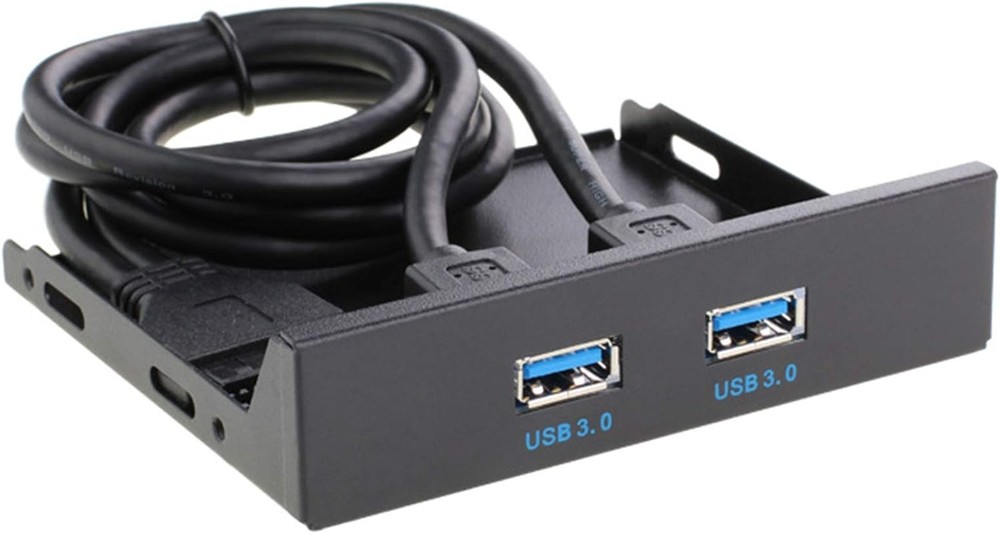 2 Ports USB 3.0 Front Panel Floppy Disk Bay 20 Pin Hub Bracket