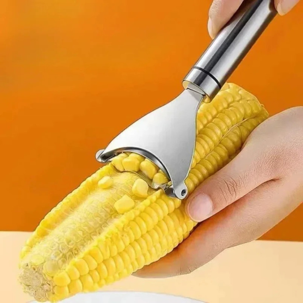 1-Pack Stainless Steel Corn Cob Peeler – Kernel Stripper & Cutter Remover