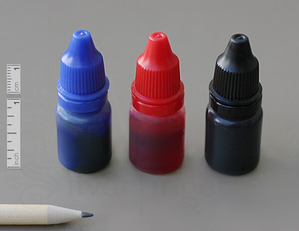 x3 Bottles REFILL INK 30ml for Self-Inking Stamps Hand Stampers Squeeze Bottles