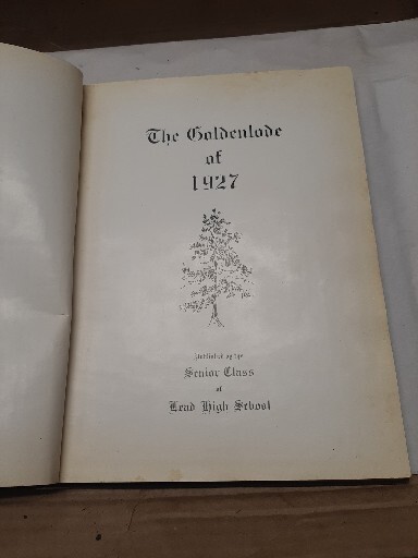 Lead S.D. High School Yearbook, 1927