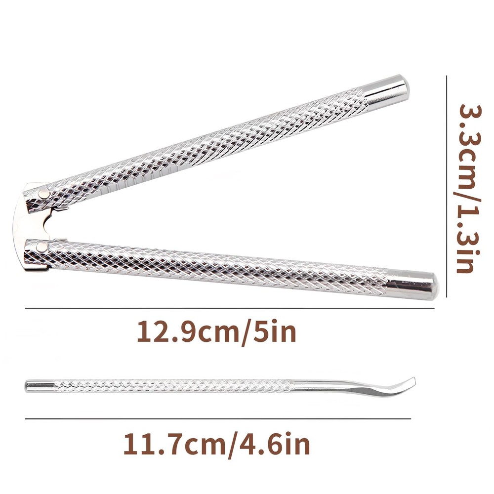 Nut Cracker Tool,Stainless Steel Nut Crackers for All Nuts Silver Medium