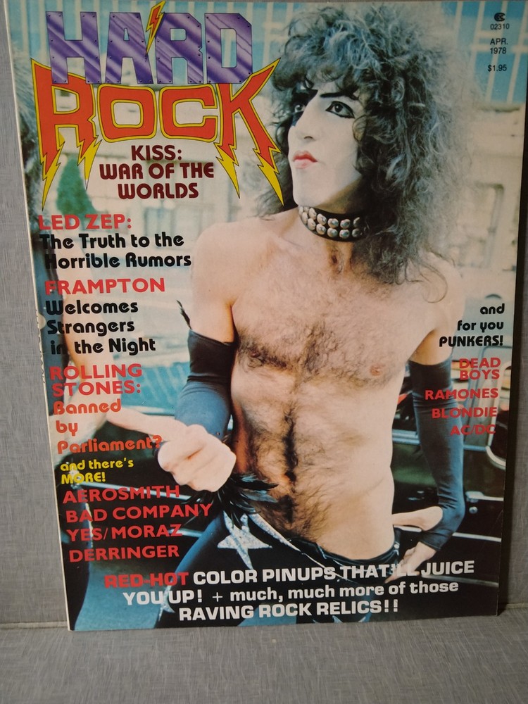 KISS HARD ROCK Magazine 1978 Incomplete. Missing NON-KISS pages. Nice