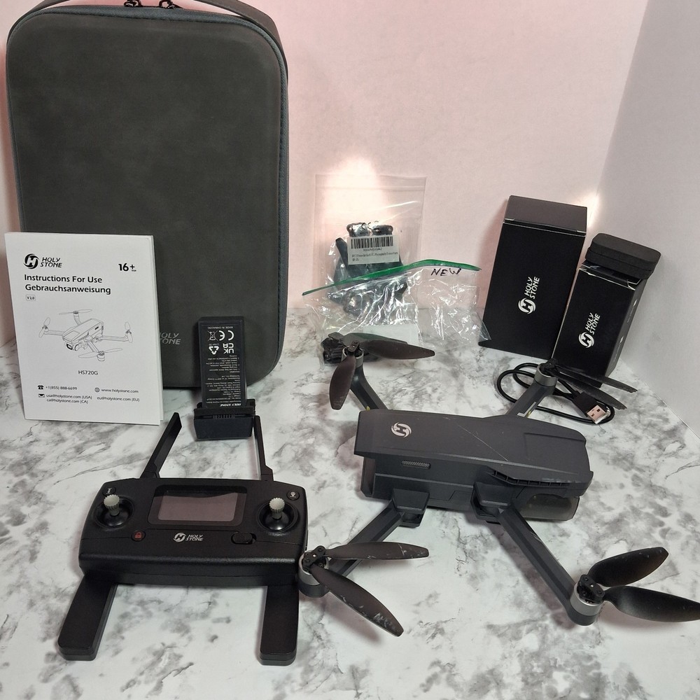 Holy Stone HS720G 2-Axis Foldable Camera Drone Battery Manual Beginner Friendly