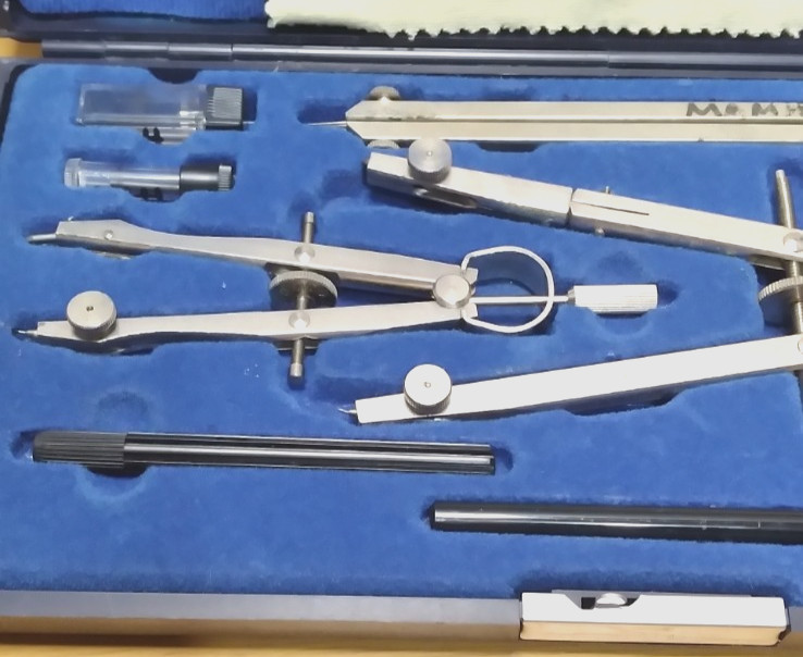 Precision Drafting Set - Alvin 995B - Padded Case - Germany - Vintage - Complete