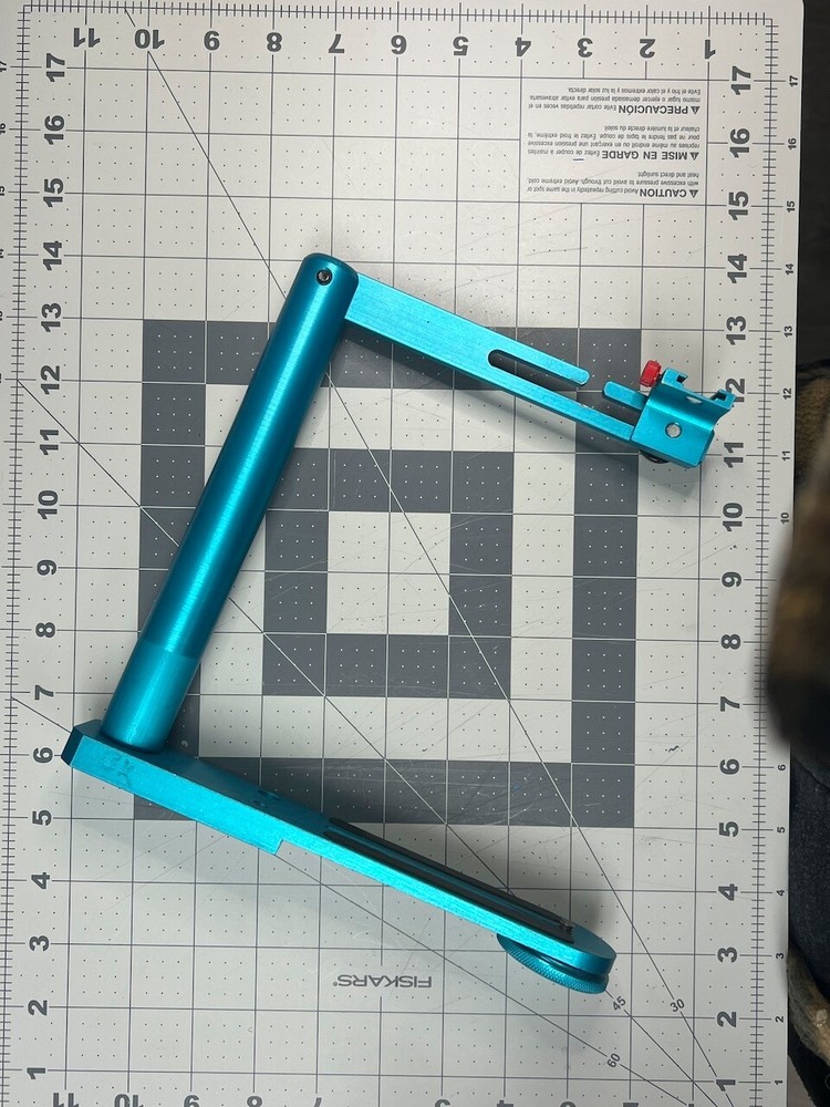 Siegelite Stratos M3RT Adjustable Anodized Blue Flash Bracket - Rare