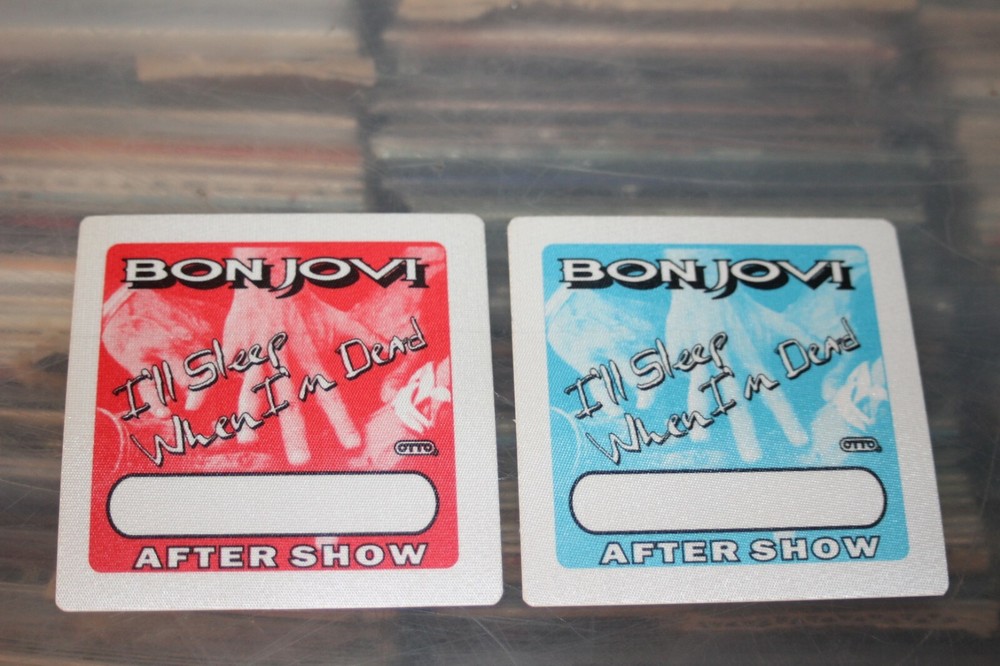 Bon Jovi - 2x unused Backstage Pass -  FREE POSTAGE - Lot#011