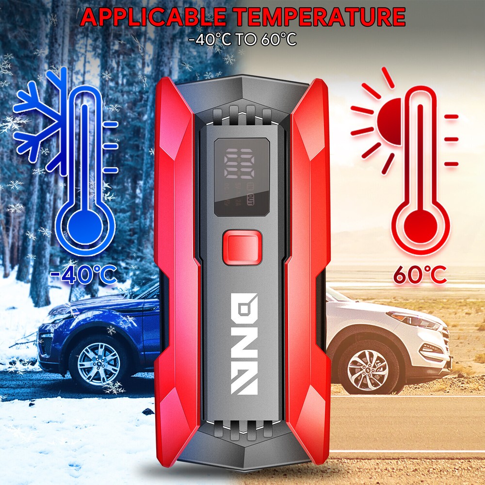 Multi-Function 2000A Peak Car Battery Jump Starter Booster Power Bank Charger