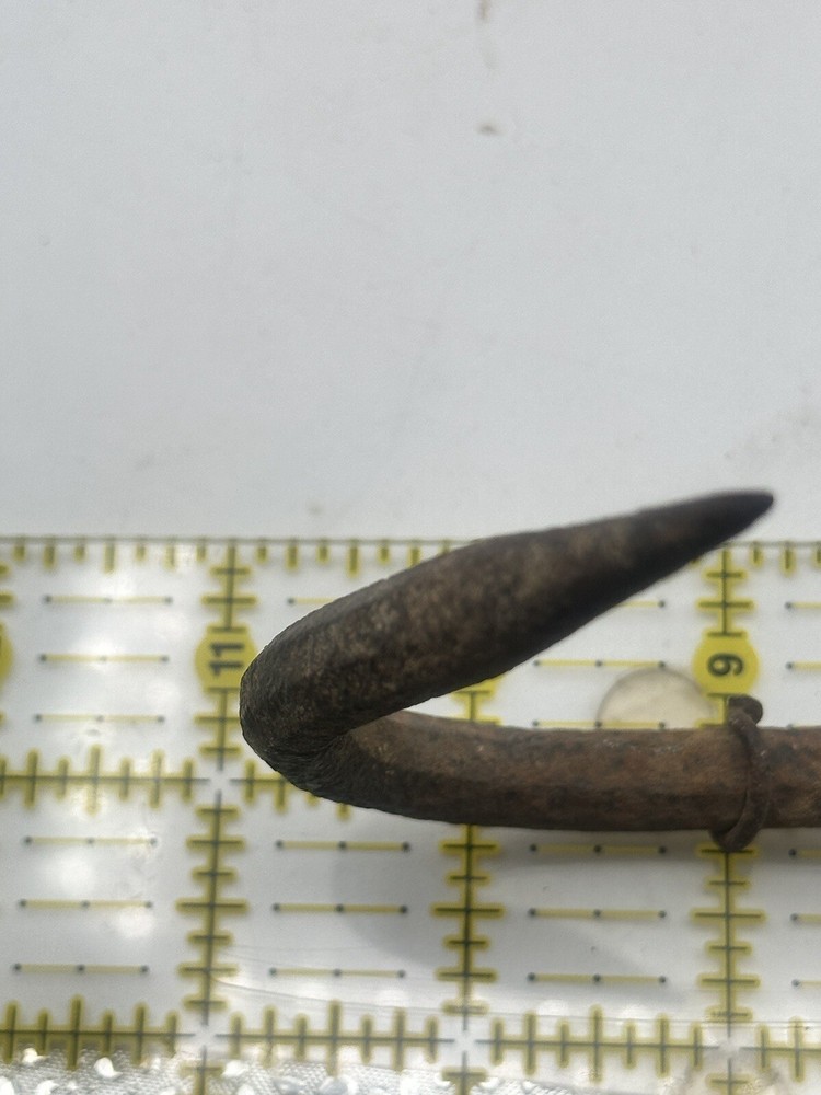 Vintage Rustic Iron Wall Decor Tools Chains And Black Coat Hanger