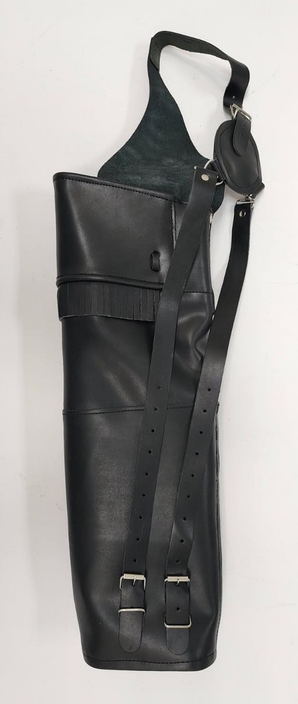 Traditional Genuine Leather Black Back Quiver