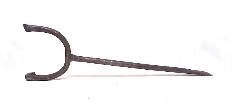 BLACKSMITH-MADE COOPER'S FLAGGING TOOL - 21 1/4" L. - FROM SET COOPER'S TOOLS (C
