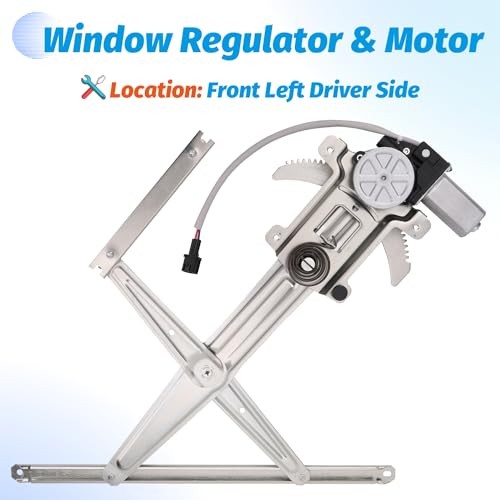 Front Left Driver Side Power Window Regulator with Motor Compatible with Chevy