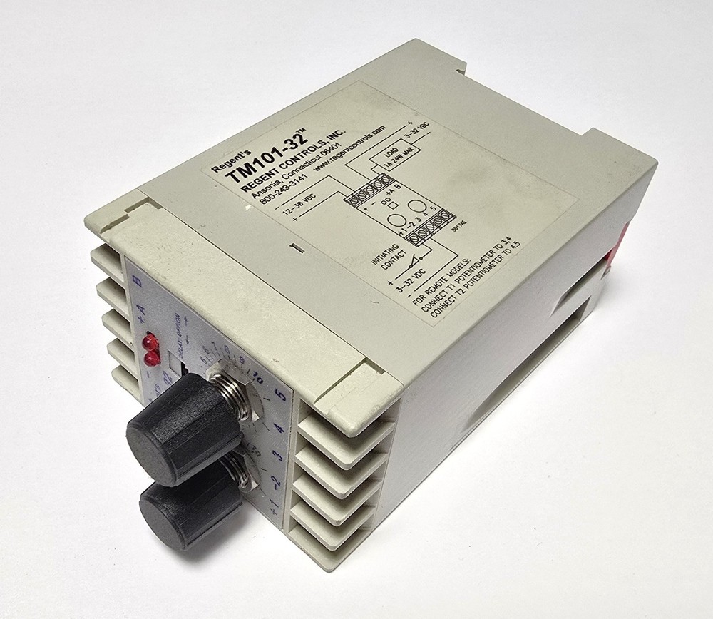 Regent Controls TM101-32 Repeat Cycle Timer Adjustable - DC Power - Relay Module