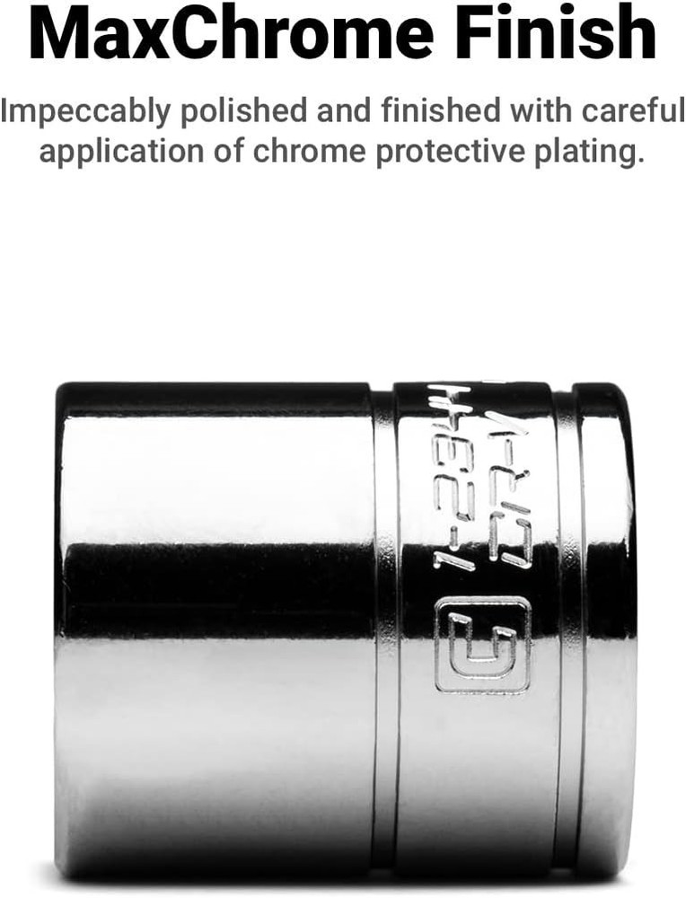 1/4-Inch 12-Point Socket | Chrome Vanadium, MaxChrome Finish