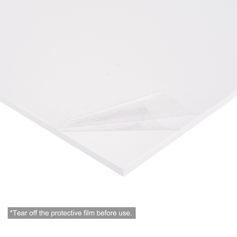 ABS Plastic Sheet 7 x 4 x 0.12" ABS Styrene Sheets White 3 Pcs