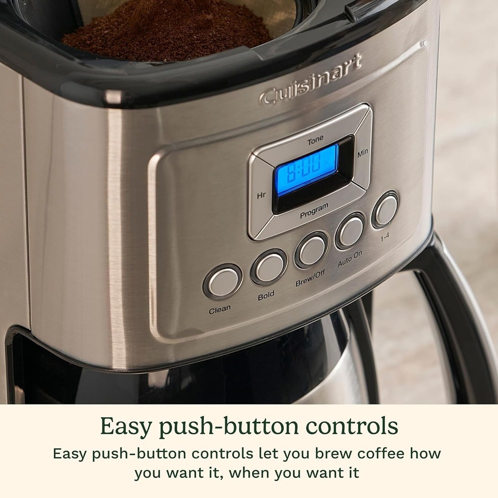 12-Cup Coffee Maker, Programmable PerfecTemp Thermal Carafe Coffee Machine