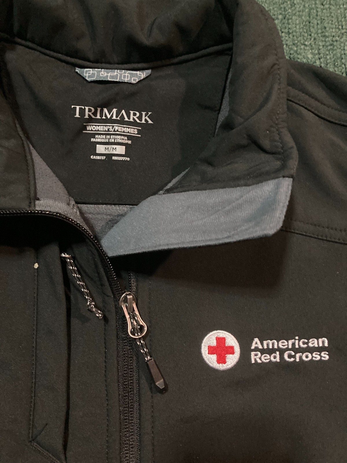 TRIMARK American Red Cross BLACK Women's Vest Size Medium NEW w/o Tags