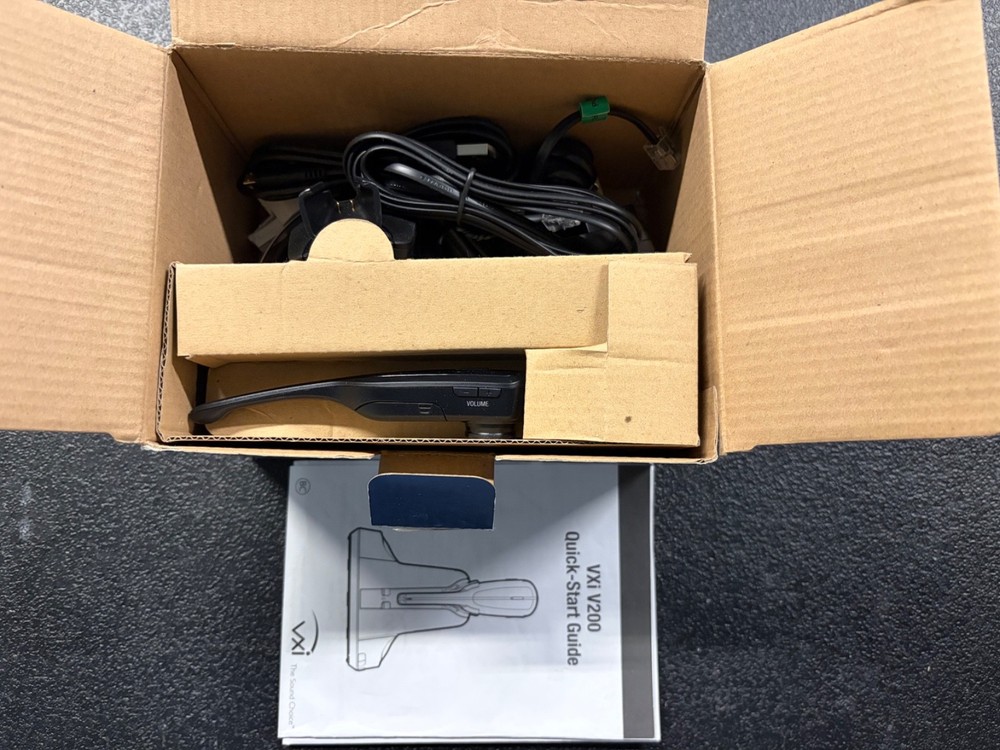 VXi V200 Office Wireless Headset w/ Desktop Charging Base Kit