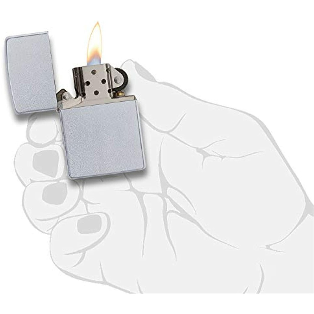 Zippo Classic Satin Chrome Pocket Lighter