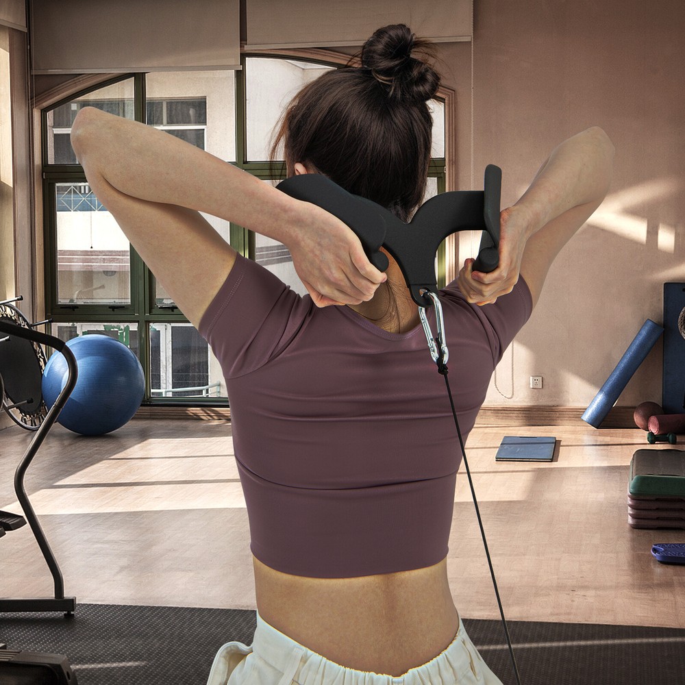 LAT Pulldown Attachment Set Back Strength Training Bicep Tricep Handle Grips