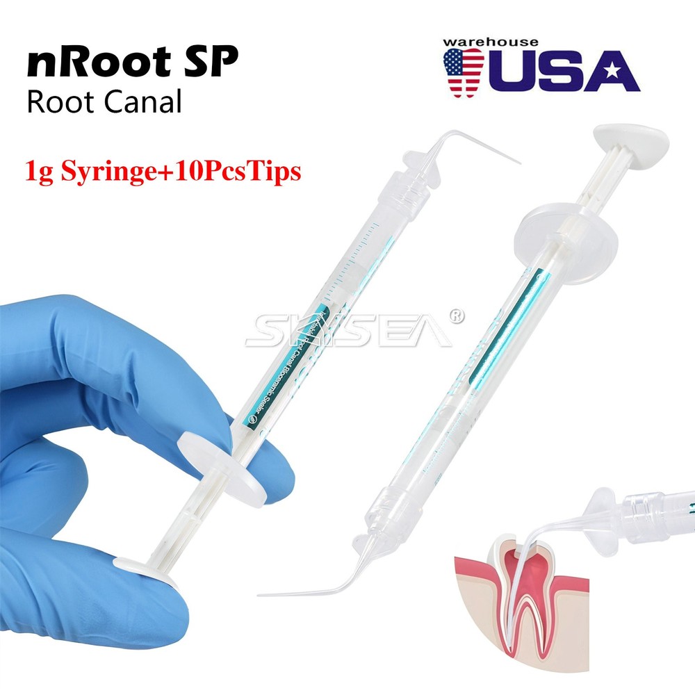 nRoot SP Injectable Root Canal Bioceramic Sealer 1g Syringe with Applicator Tips
