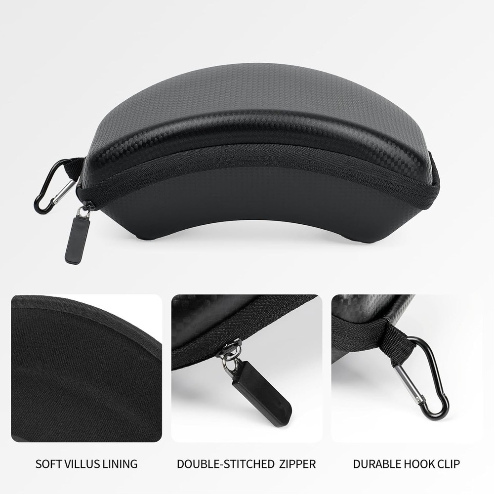 Protective Goggles Case, Shockproof & Water Resistant Portable Ski Goggles Box,