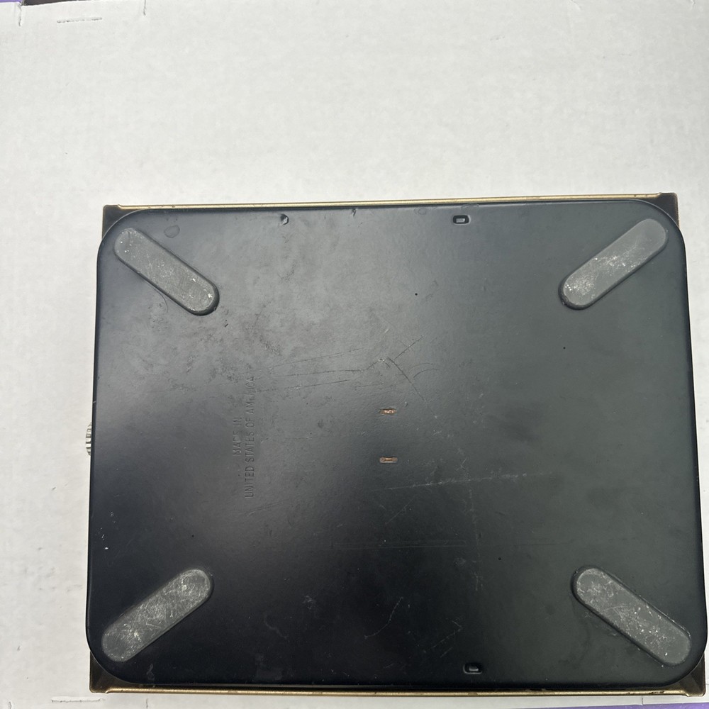 Vintage Black Mid Century BORG Bathroom Scale
