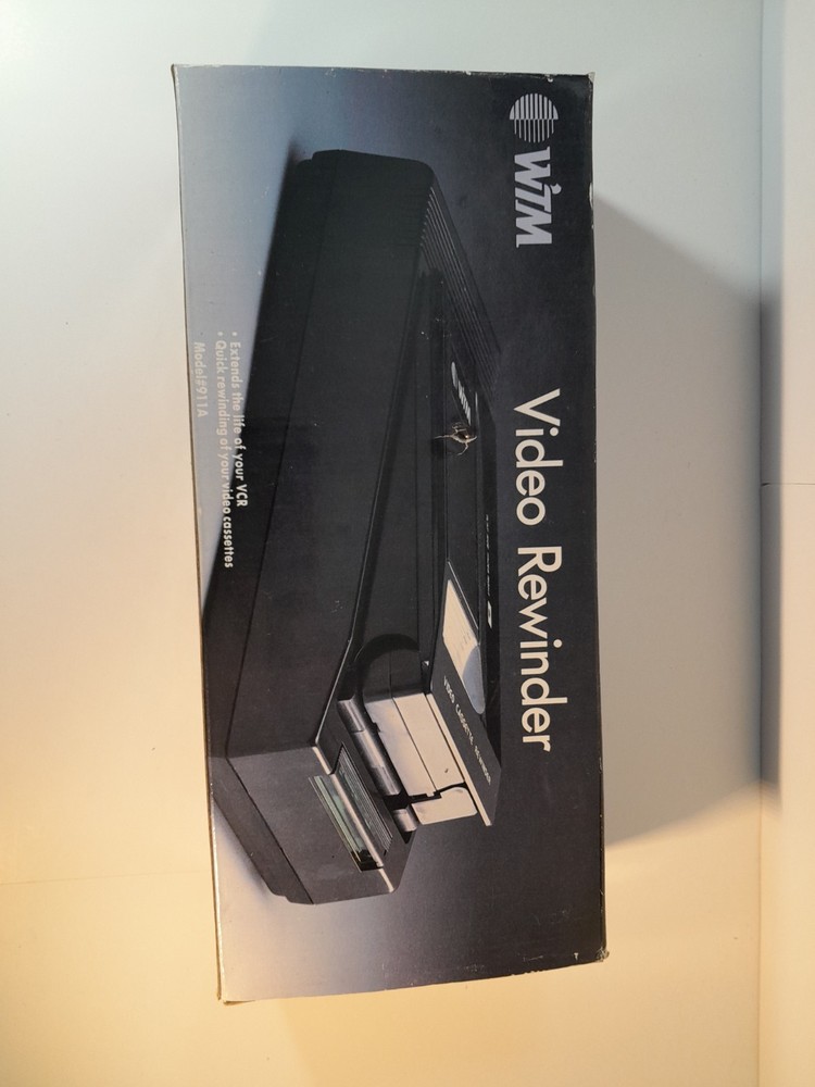 WTM VHS Video Rewinder w/ AUTO STOP & EJECT (Model: 911A) AC Powered DESCRIPTION