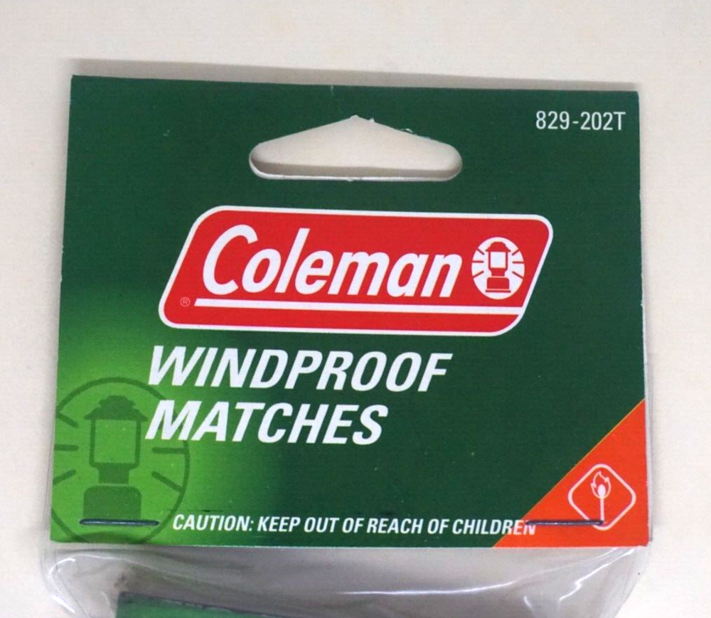 Coleman Extra Large Waterproof Head Matches 4 Boxes 829-202T