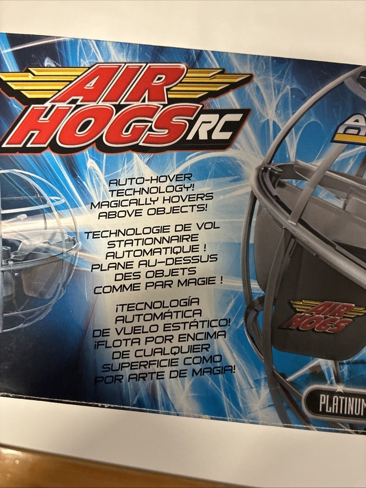 Air Hogs Rc Axis Hovering Sphere Wave Control Spin Master, Platinum Edition New