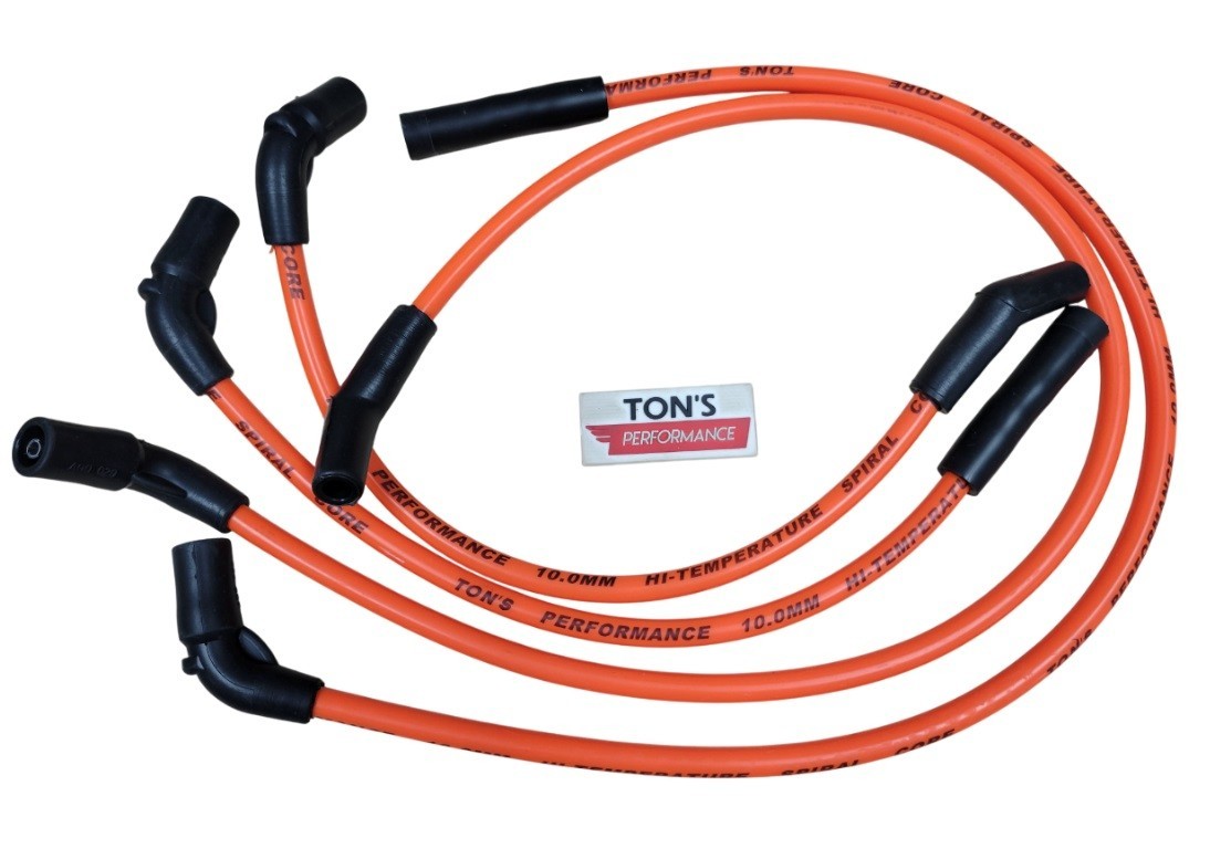 Ton's Orange 10mm Harley Davidson 17-23 M8 Road King Glide FLHX Spark Plug Wires