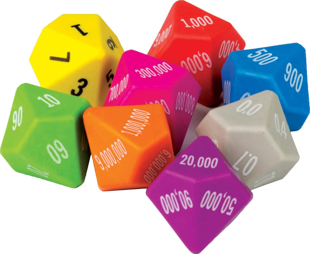 Place Value Dice 8-Pack
