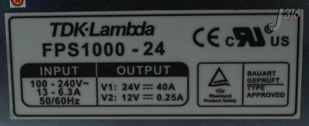 15770 TDK-LAMBDA POWER SUPPLY MODULE FPS1000-24