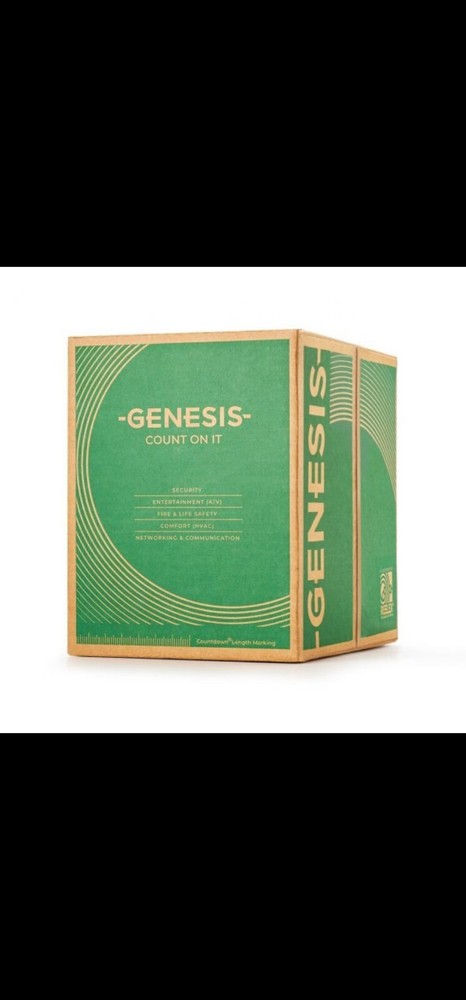 Genesis 18/2 Solid Control Low Voltage Cable Plenum 1000' Red FPLP CLEP FT6 75C