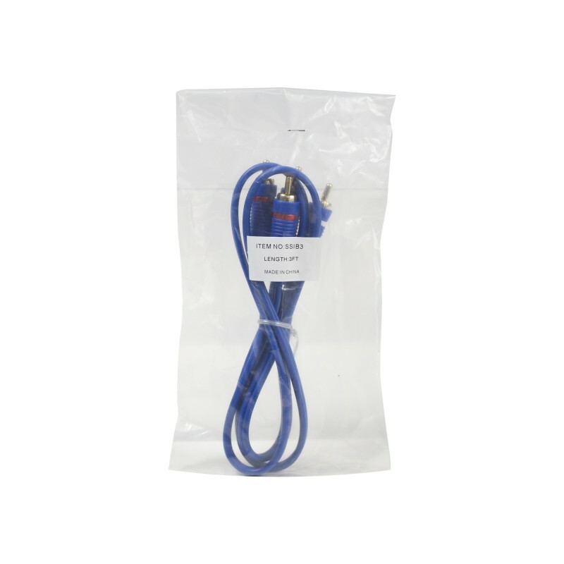 Stinger SSIB3 3Ft RCA Cable Blue Select