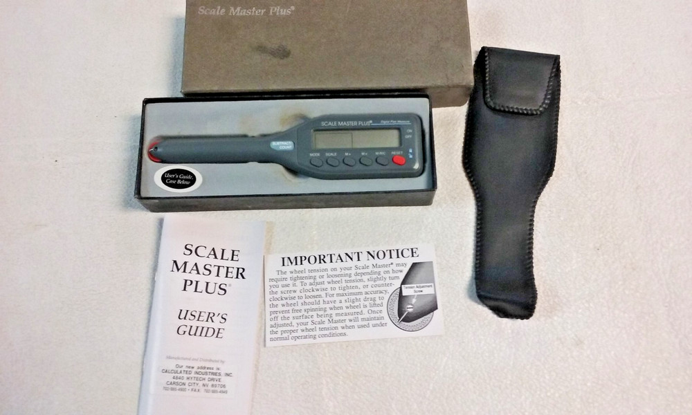 1994 Calculated Industries Scale Master Plus Digital Plan Measure w Manual & Box