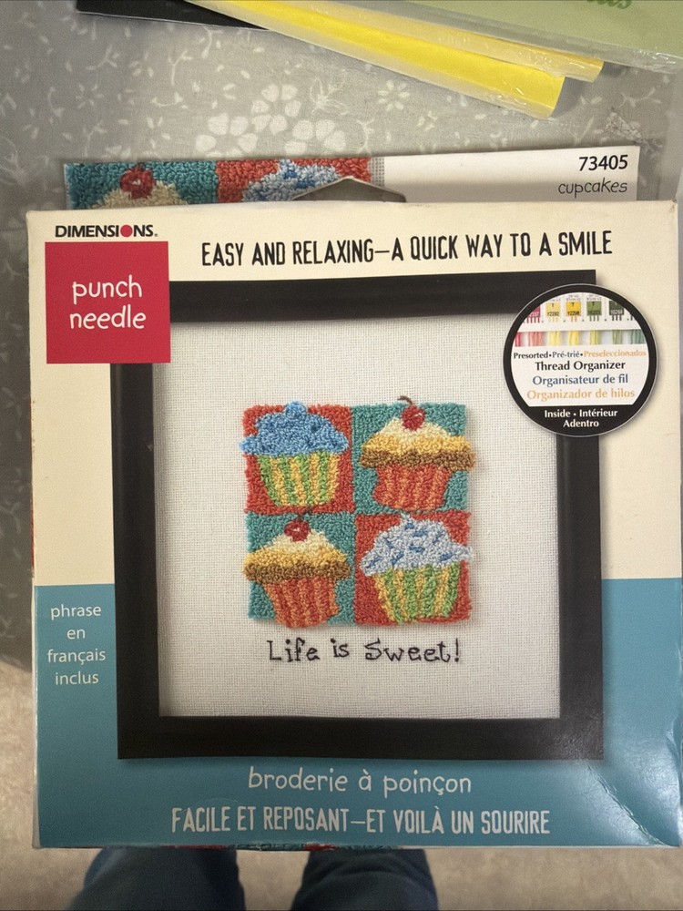 Dimensions LIFE IS SWEET Punch Needle Kit #73405