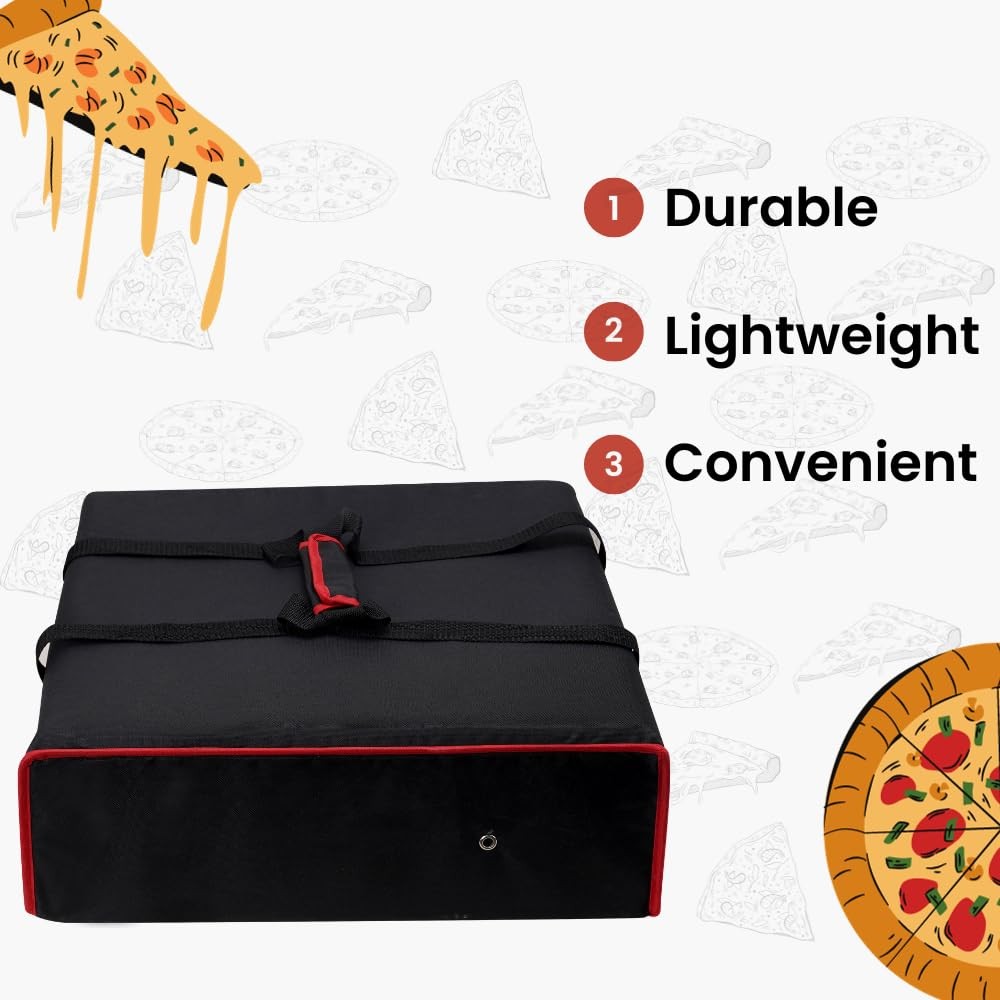 Pizza Bag, Insulated Pizza Bags for Delivery Carry Hot, Large Pizza ...