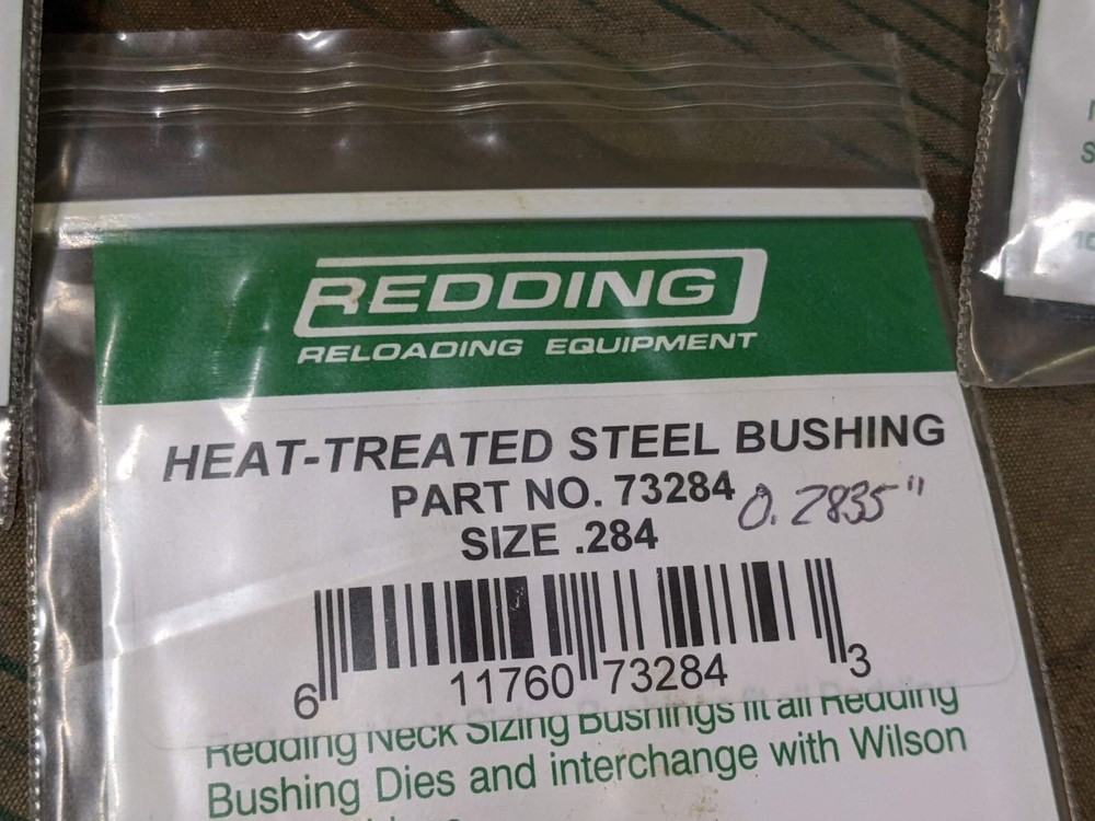 Redding neck sizing bushing assortment, 13 peices