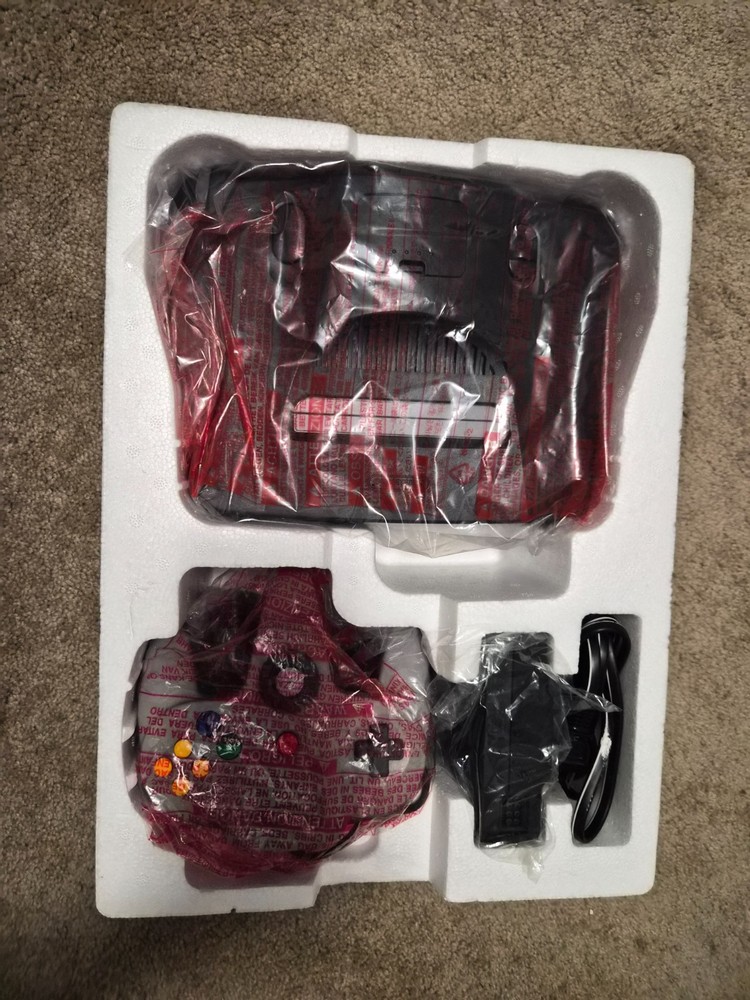 Nintendo 64 Atomic Purple Console Bundle N64 w/ Controller Cords Tested Working