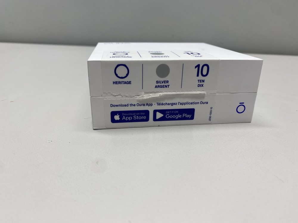 Oura - Heritage Gen3 Smart Ring, Size 10, Silver